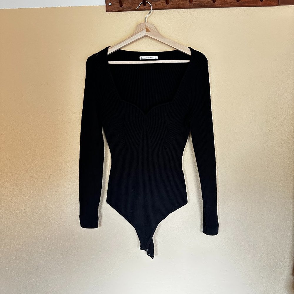 Abercrombie & Fitch Black Longsleeve Body Suit